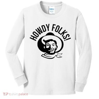 Howdy Folks State Fair Texas Cowboy Kids Long Sleeve Shirt