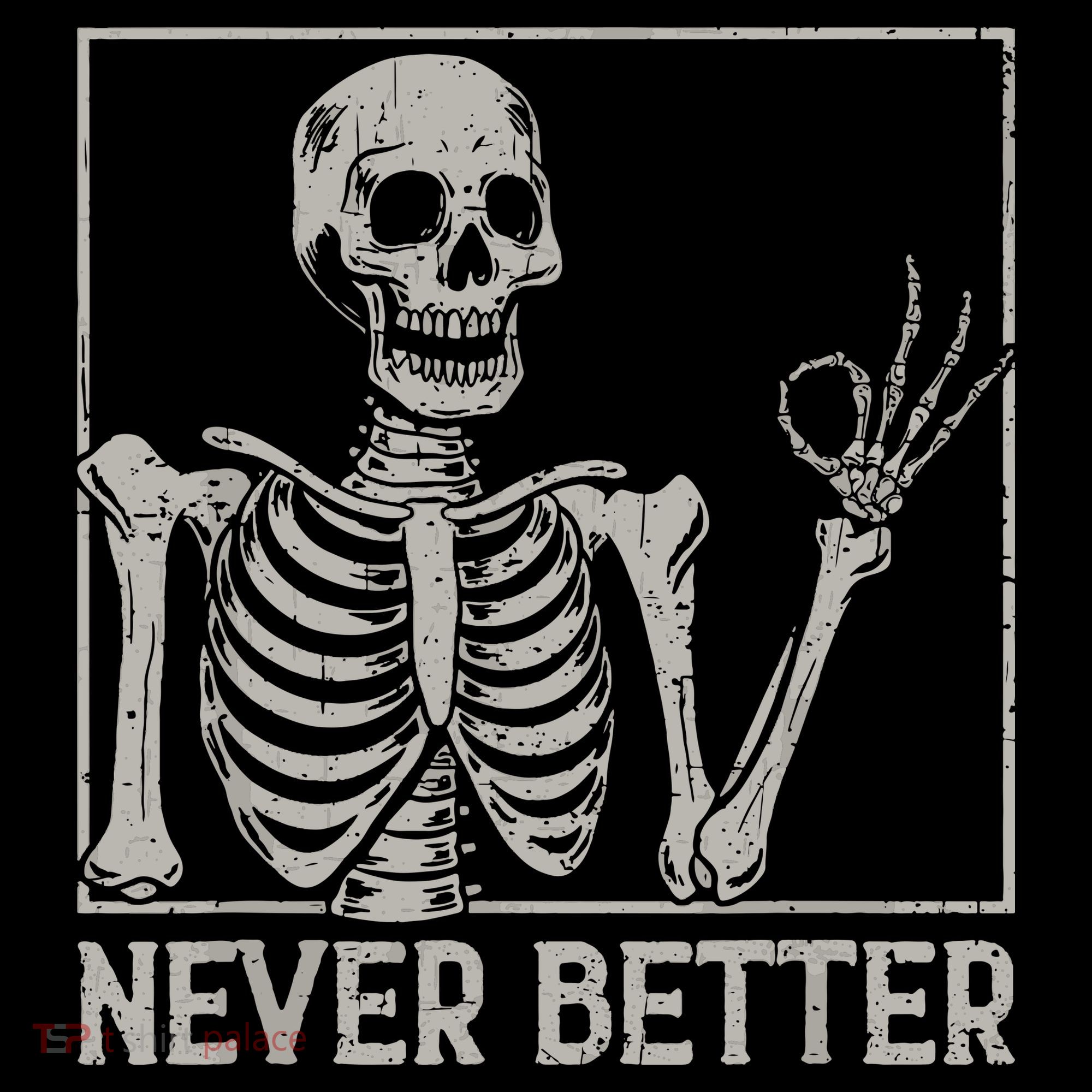 Halloween Funny Skull Never Better Skeleton Gift Women's Tank Top