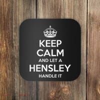 Hensley Funny Surname Family Tree Birthday Reunion Gift Idea Coaster thumb 0