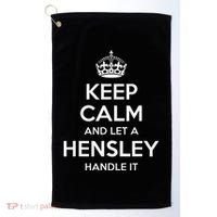 Hensley Funny Surname Family Tree Birthday Reunion Gift Idea Golf Towel thumb 0