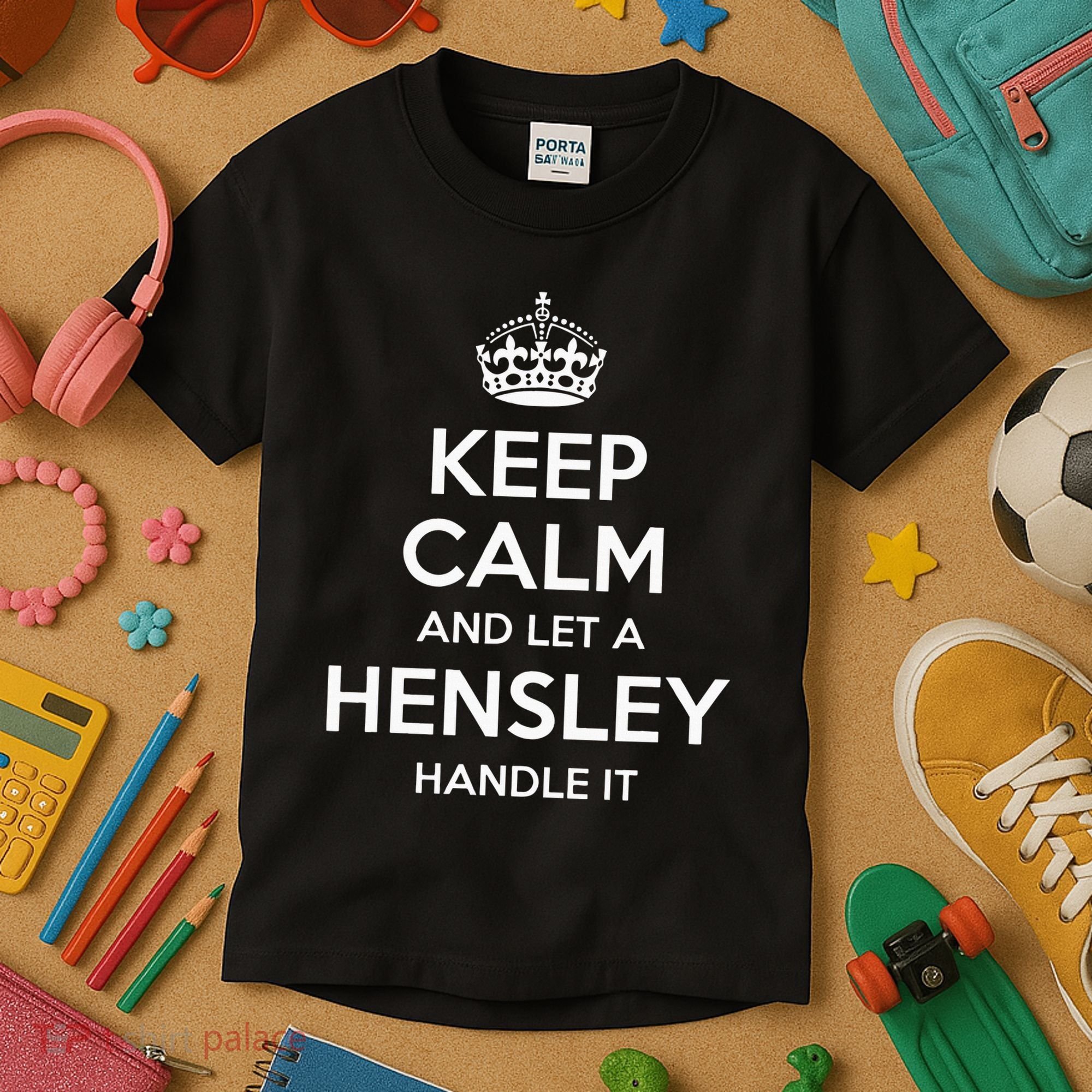 Hensley Funny Surname Family Tree Birthday Reunion Gift Idea Kids T-Shirt