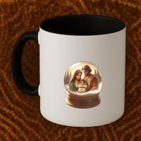 Holy Family Snow Globe Coffee Mug thumb 2