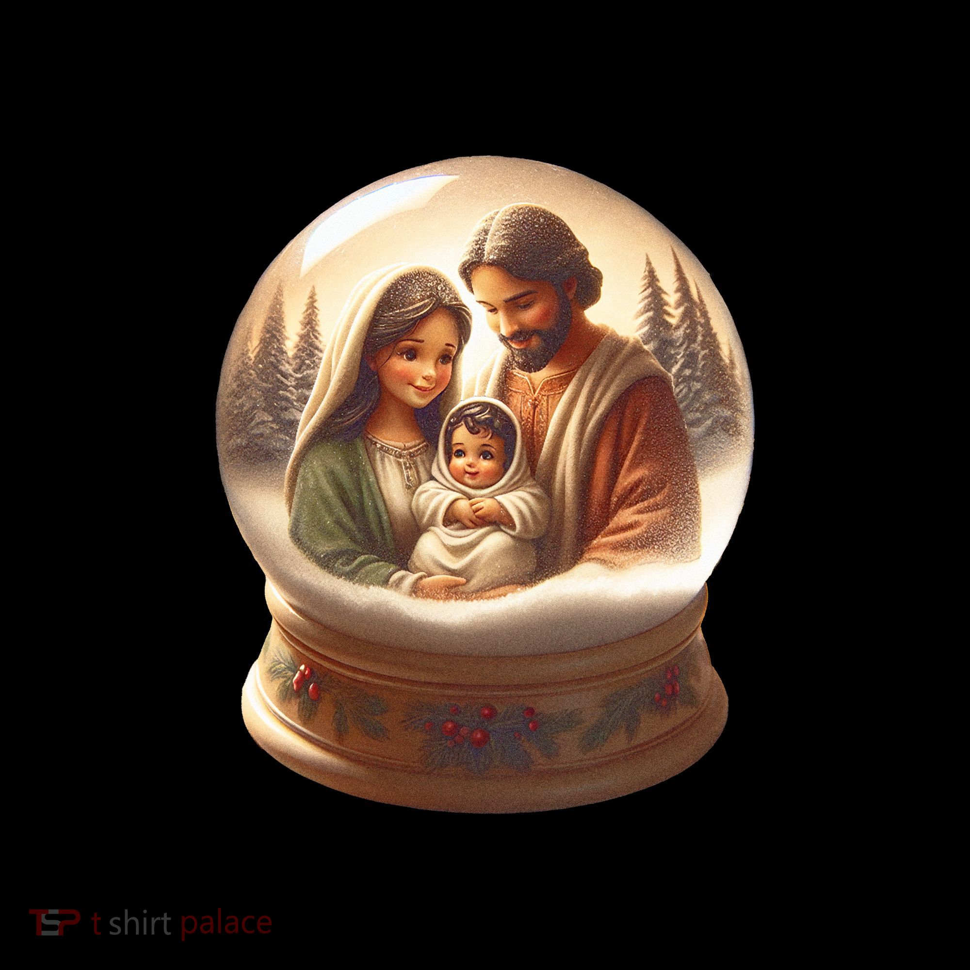Holy Family Snow Globe Women's Hoodie