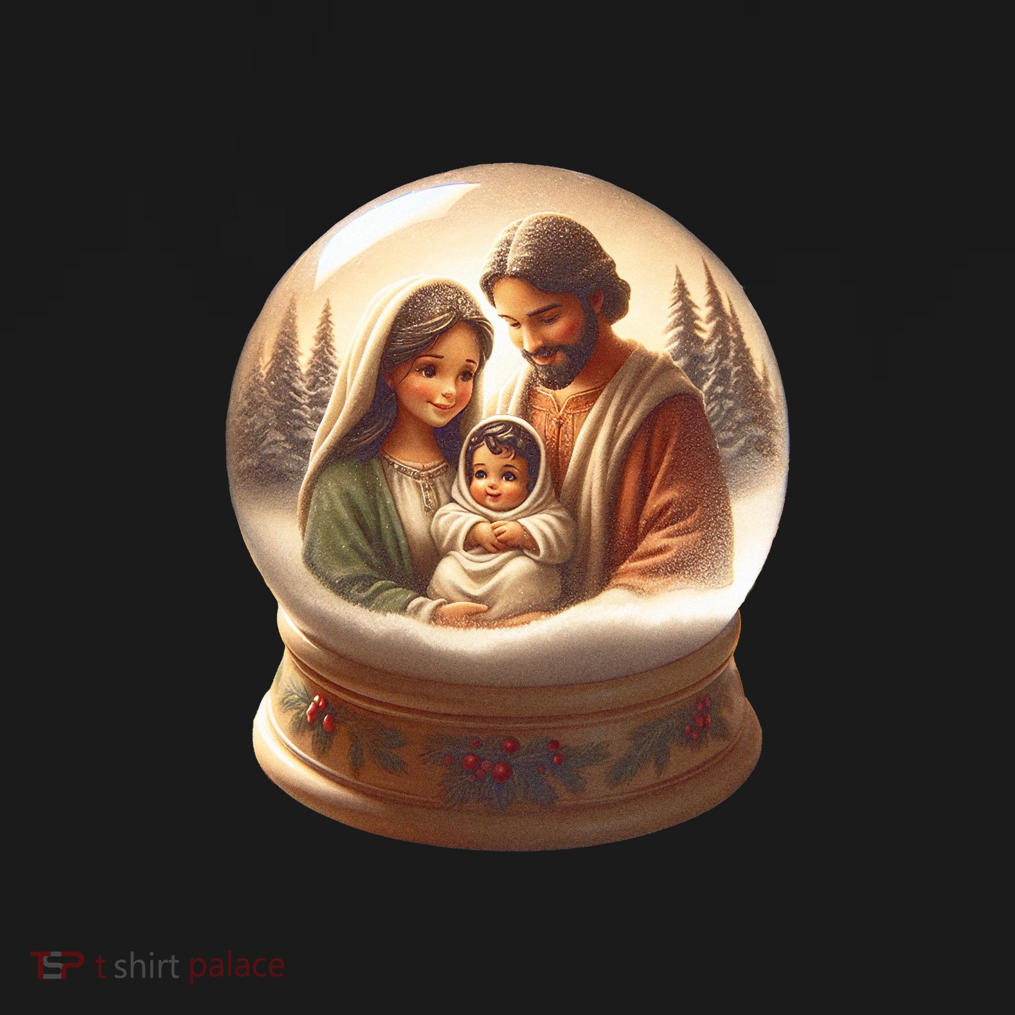 Holy Family Snow Globe Women's Tank Top