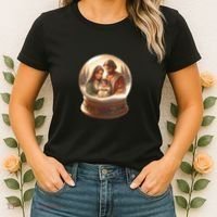 Holy Family Snow Globe Women's T-Shirt thumb 2