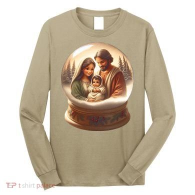 Holy Family Snow Globe Long Sleeve Shirt