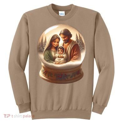 Holy Family Snow Globe Sweatshirt