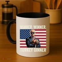 Humor Funny Trump Winner Winner Turkey Dinner Thanksgiving Cool Gift Coffee Mug thumb 4