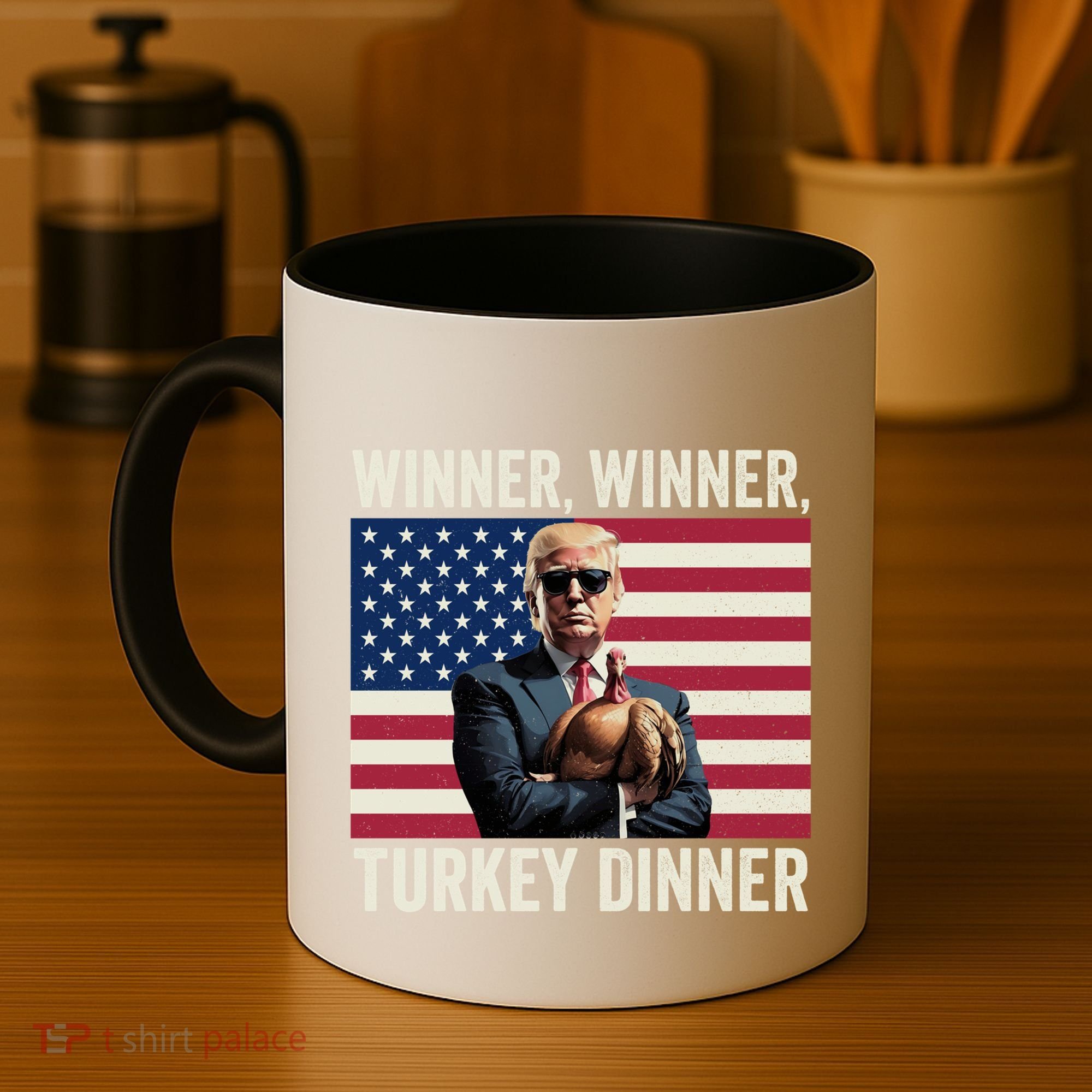 Humor Funny Trump Winner Winner Turkey Dinner Thanksgiving Cool Gift Coffee Mug