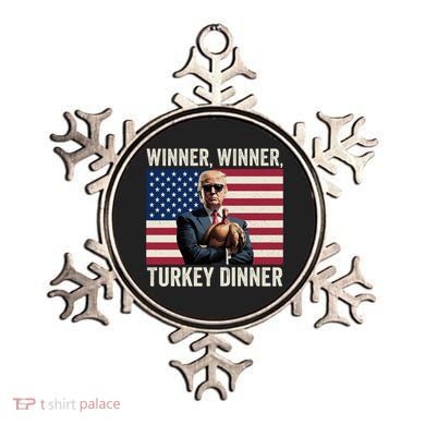 Humor Funny Trump Winner Winner Turkey Dinner Thanksgiving Cool Gift Ornament