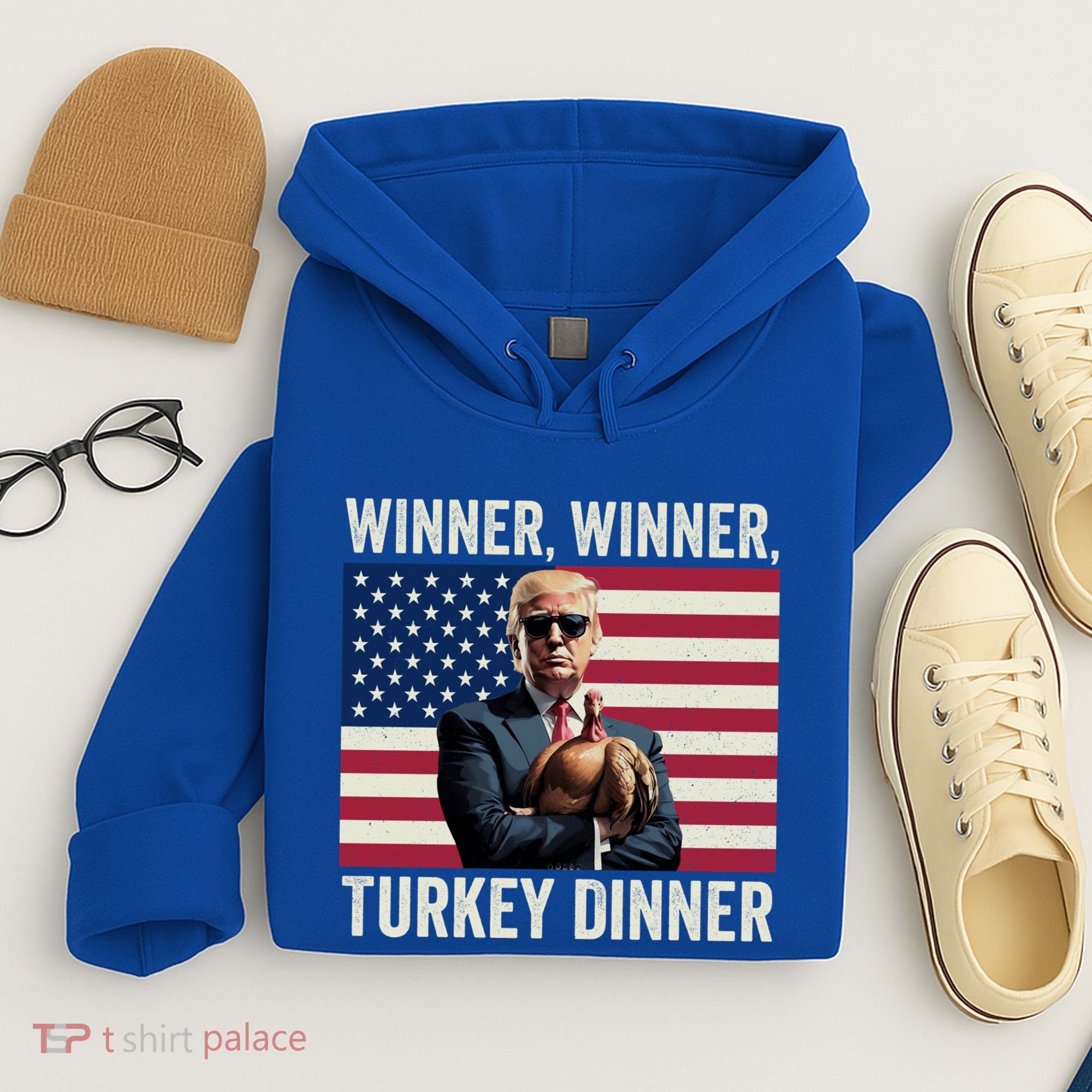 Humor Funny Trump Winner Winner Turkey Dinner Thanksgiving Cool Gift Hoodie