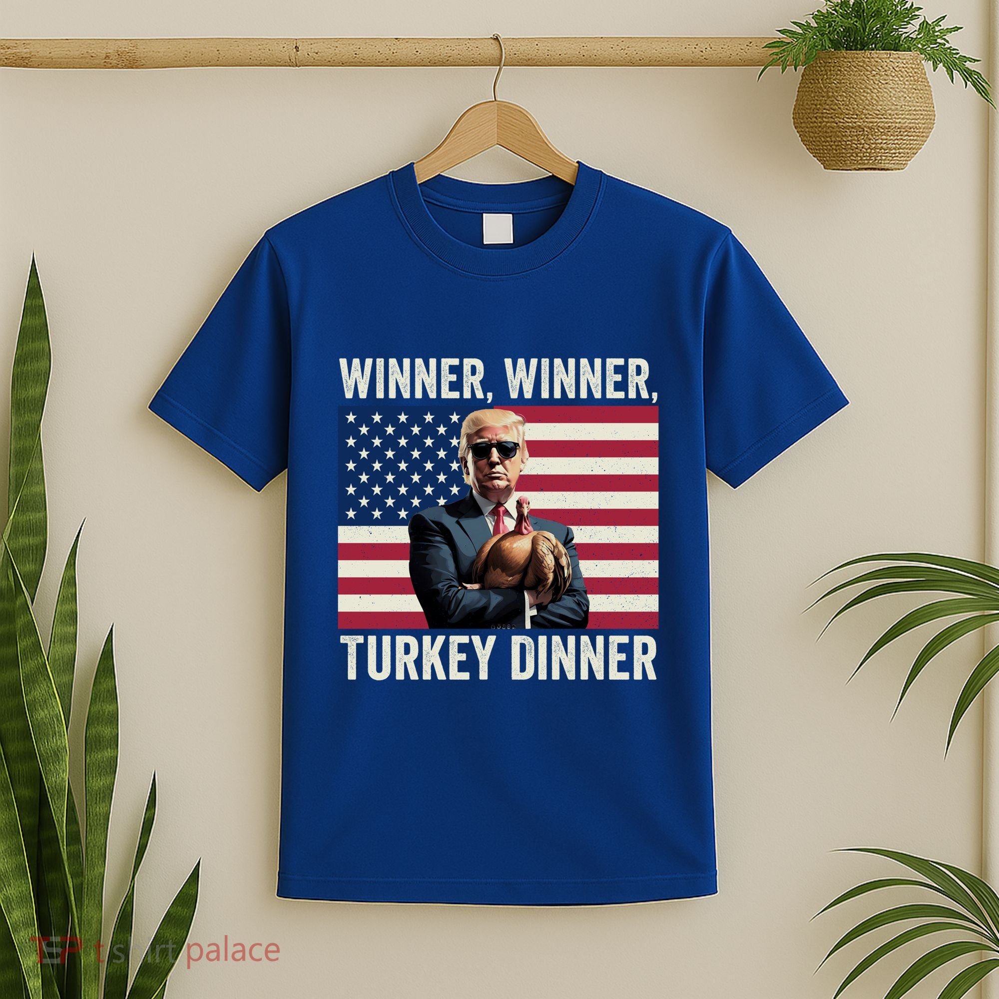 Humor Funny Trump Winner Winner Turkey Dinner Thanksgiving Cool Gift T-Shirt