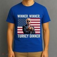 Humor Funny Trump Winner Winner Turkey Dinner Thanksgiving Cool Gift T-Shirt thumb 3