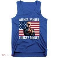 Humor Funny Trump Winner Winner Turkey Dinner Thanksgiving Cool Gift Tank Top thumb 0