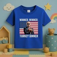 Humor Funny Trump Winner Winner Turkey Dinner Thanksgiving Cool Gift Toddler T-Shirt thumb 3