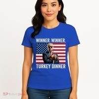Humor Funny Trump Winner Winner Turkey Dinner Thanksgiving Cool Gift Women's T-Shirt thumb 4