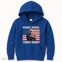 Humor Funny Trump Winner Winner Turkey Dinner Thanksgiving Cool Gift Kids Hoodie thumb 0