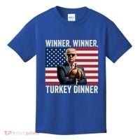 Humor Funny Trump Winner Winner Turkey Dinner Thanksgiving Cool Gift Kids T-Shirt thumb 0