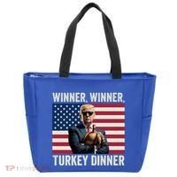Humor Funny Trump Winner Winner Turkey Dinner Thanksgiving Cool Gift Tote Bag thumb 0