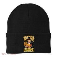 Humor Funny Trump Winner Winner Turkey Dinner Thanksgiving Beanie thumb 0
