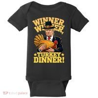 Humor Funny Trump Winner Winner Turkey Dinner Thanksgiving Baby Bodysuit thumb 0