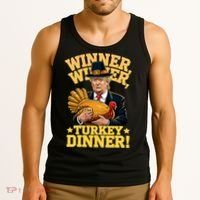 Humor Funny Trump Winner Winner Turkey Dinner Thanksgiving Tank Top thumb 3