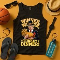 Humor Funny Trump Winner Winner Turkey Dinner Thanksgiving Tank Top thumb 4