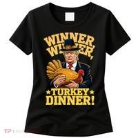 Humor Funny Trump Winner Winner Turkey Dinner Thanksgiving Women's T-Shirt thumb 0