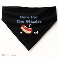 Here For The Glizzies 4th Of July USA-Made Doggie Bandana thumb 0