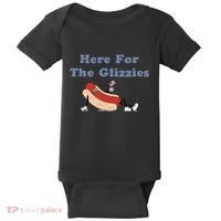 Here For The Glizzies 4th Of July Baby Bodysuit thumb 0