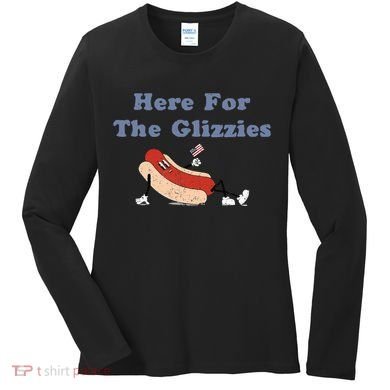 Here For The Glizzies 4th Of July Women's Long Sleeve Shirt