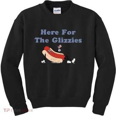Here For The Glizzies 4th Of July Kids Sweatshirt