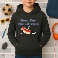 Here For The Glizzies 4th Of July Kids Hoodie thumb 2