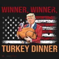 Humor Funny Trump Winner Winner Turkey Dinner Thanksgiving Women's Hoodie thumb 2