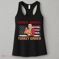 Humor Funny Trump Winner Winner Turkey Dinner Thanksgiving Women's Tank Top thumb 3