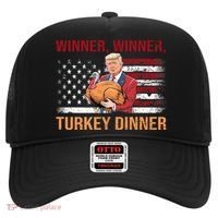 Humor Funny Trump Winner Winner Turkey Dinner Thanksgiving Hat thumb 0