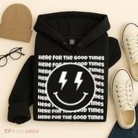 Here For The Good Times Retro Smile Hoodie thumb 4