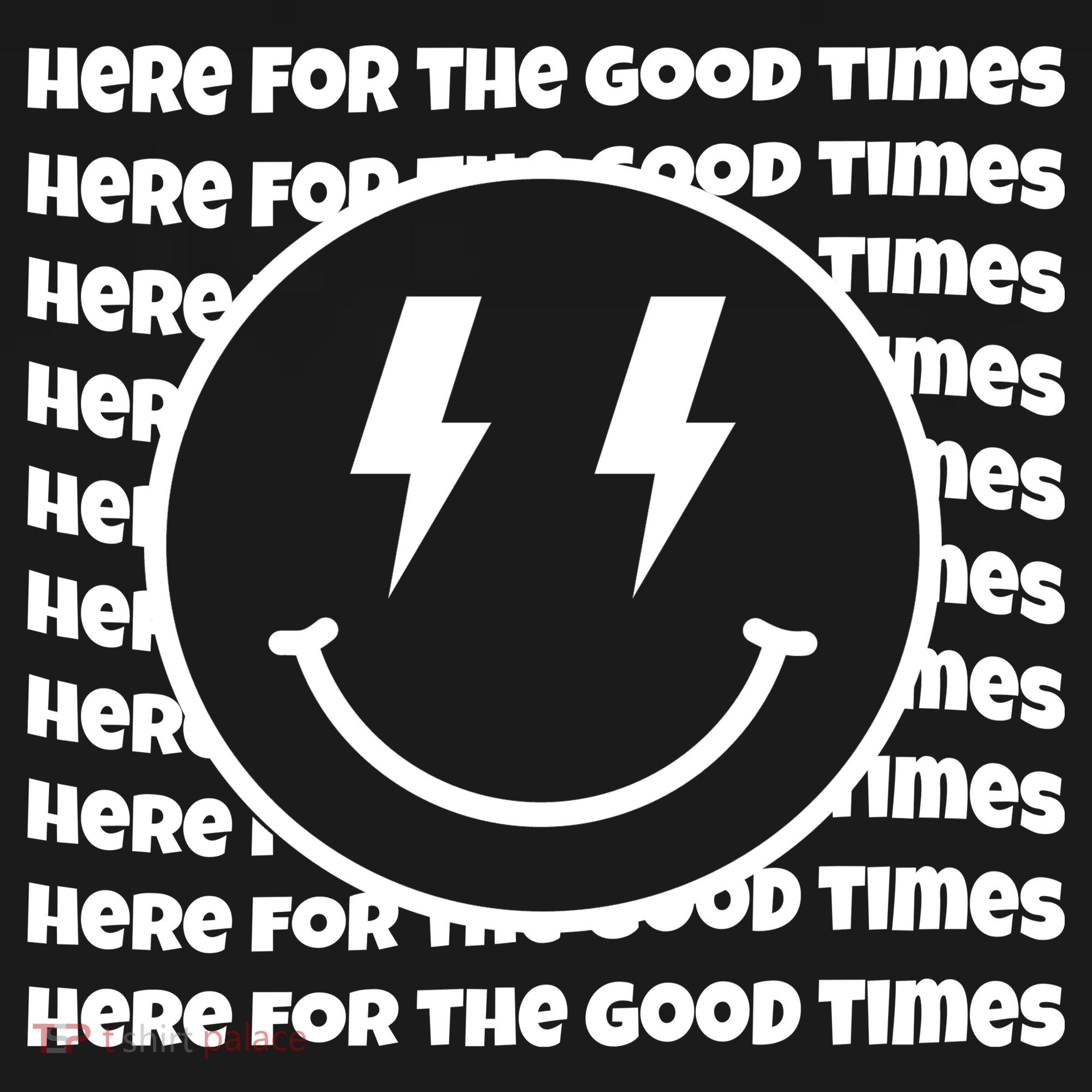 Here For The Good Times Retro Smile Pajama Set