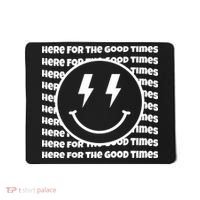 Here For The Good Times Retro Smile Mousepad thumb 0