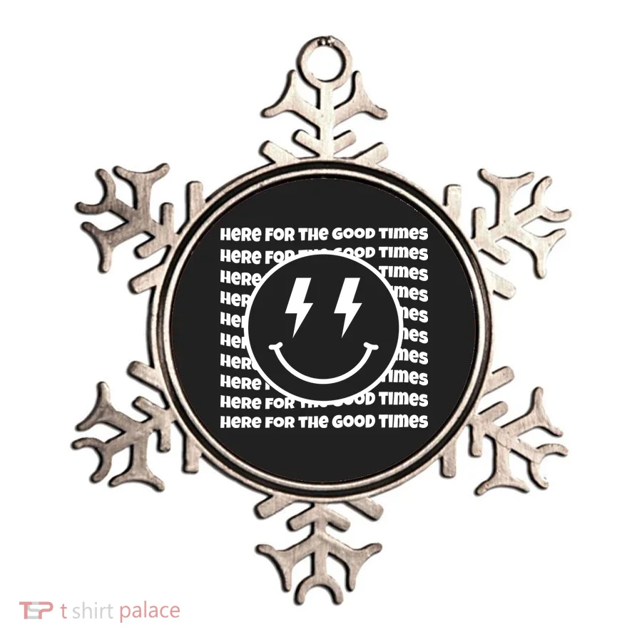 Here For The Good Times Retro Smile Ornament