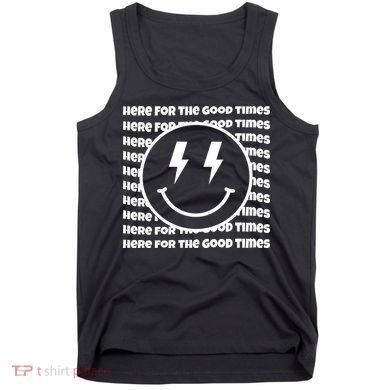 Here For The Good Times Retro Smile Tank Top