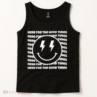 Here For The Good Times Retro Smile Tank Top thumb 2