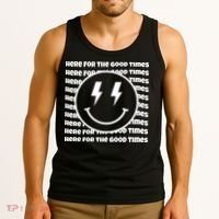 Here For The Good Times Retro Smile Tank Top thumb 3