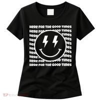Here For The Good Times Retro Smile Women's T-Shirt thumb 0