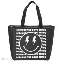 Here For The Good Times Retro Smile Tote Bag thumb 0