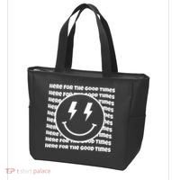 Here For The Good Times Retro Smile Tote Bag thumb 3