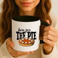 Here For The Pie Thanksgiving Holiday Coffee Mug thumb 3