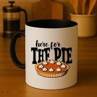 Here For The Pie Thanksgiving Holiday Coffee Mug thumb 4