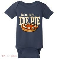 Here For The Pie Thanksgiving Holiday Baby Bodysuit thumb 0