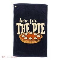 Here For The Pie Thanksgiving Holiday Golf Towel thumb 0